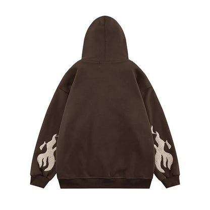 Gothic Embroidery Unisex Hoodies