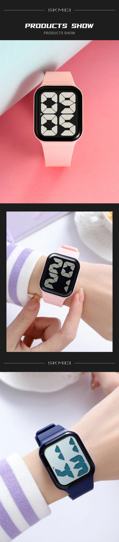 SKMEI 1995 Luxury Digital Watch for Sport Women Men Waterproof Electronic LED Display Wristwatches Boy Girl Clock Reloj Hombre