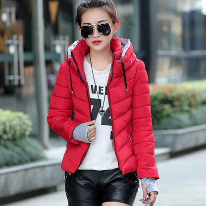 Cheap wholesale 2018 new winter  Hot selling women's fashion casual warm jacket female bisic coats T1192