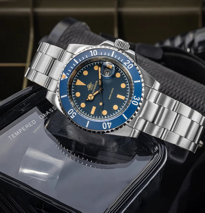 ADDIESDIVE New Watch For Men Quartz Wristwatch Ceramic Bezel Diving 200m Retro C3 Luminous 41mm Automatic Date Diver Men's Watch
