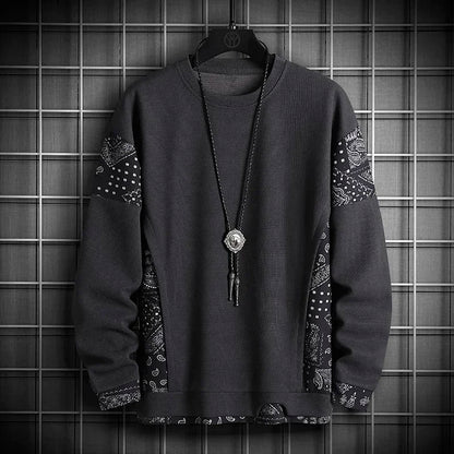 2024 New Mens Fashion Casual Hoodie Male Sportswear Pullover Patchwork Autumn Hoodie Sweatshirt Large Size Men Hip Hop Hoodies