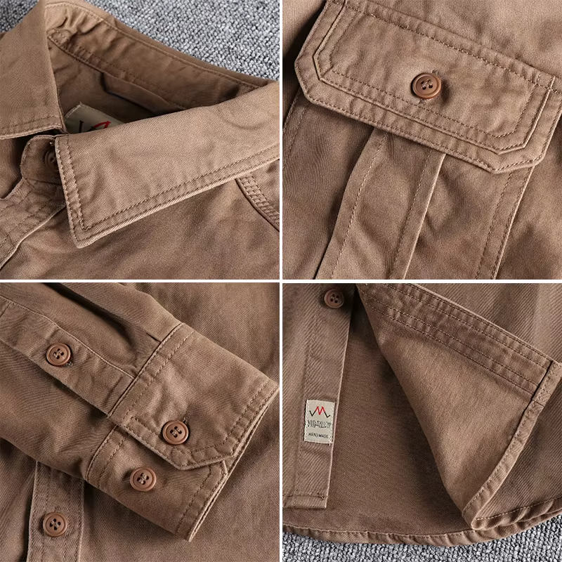 DUAL POCKET COTTON FIELD SHIRT