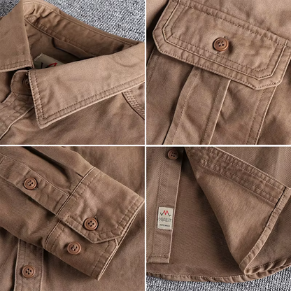 DUAL POCKET COTTON FIELD SHIRT