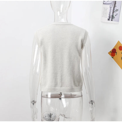 Casual Knitted Single Breasted Vest Women Loose Solid O Neck Sleeveless Female Waistcoat 2024 Autumn Lady All-match Streetwear