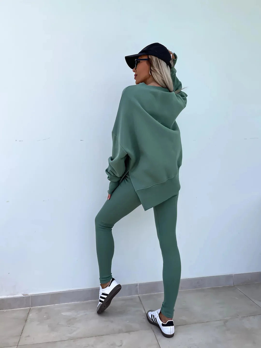 Autumn Tight Trousers Hoodie Women Suit Fashion Casual Tracksuit 2 Piece Set Female Sweatshirt Pullover Jogger Sweatpants Outfit