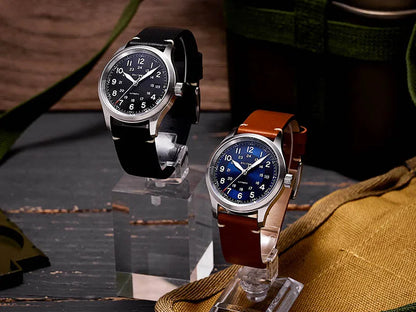 Baltany Calendar Field Wristwatches 32mm S2049 NH35 Sapphire Crystal Luminous 10ATM Stainless Steel Automatic Mechanical Watches