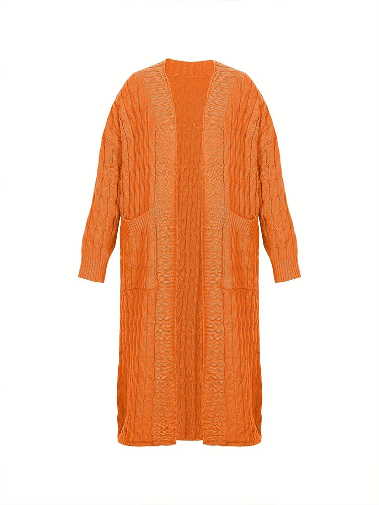 CozyFall Long Knit Cardigan