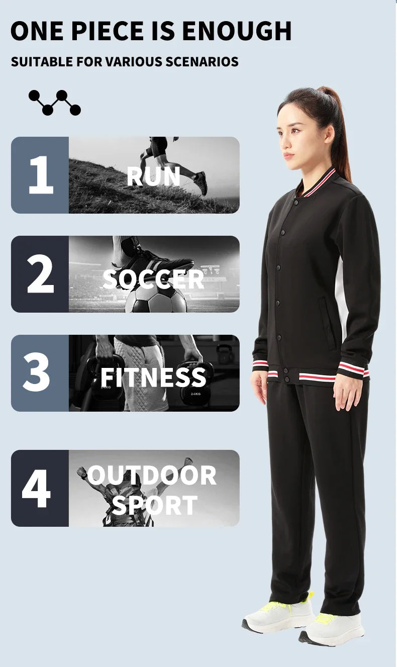 Wholesale Men Winter Tracksuits Custom Logo Stripe Soccer Tracksuit Personalized Training Casual Unisex Football Tracksuits 6663