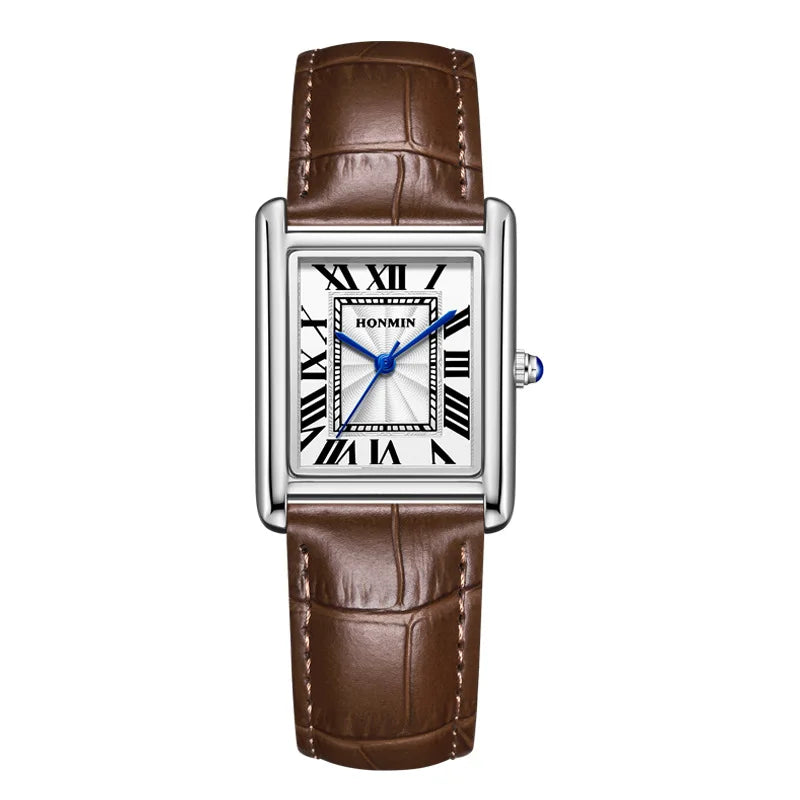 Square Quartz Watch Tank Men