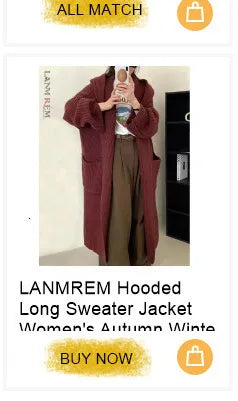 LANMREM Women's Parkas Solid Color Warm Cotton Padded Coat Jacket Belt Gathered Waist Female Fashion Winter Clothing 2DB1775