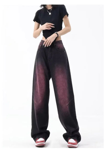 Autumn Jeans Women's Fashion Literary Trend Loose Washed Youth Fashion High Street Harajuku Women's Jeans