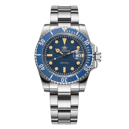 ADDIESDIVE New Watch For Men Quartz Wristwatch Ceramic Bezel Diving 200m Retro C3 Luminous 41mm Automatic Date Diver Men's Watch