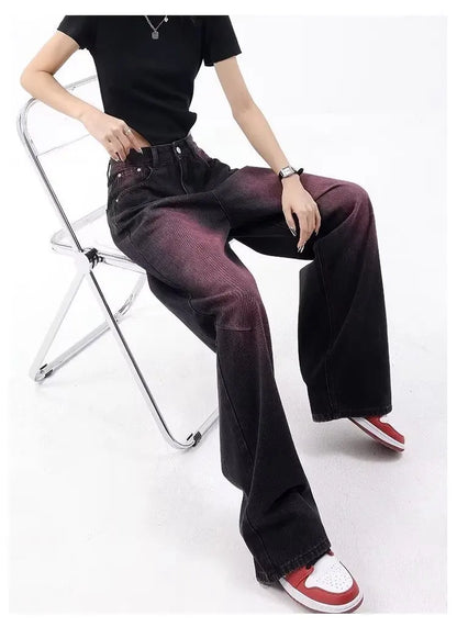 Autumn Jeans Women's Fashion Literary Trend Loose Washed Youth Fashion High Street Harajuku Women's Jeans