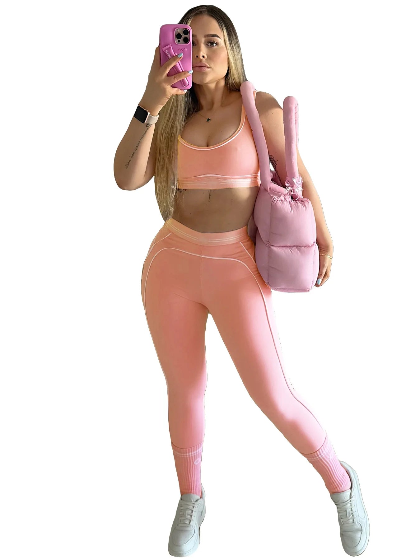 Summer And Spring New Sleeveless Tank Crop top Suits Tracksuits Women's Suits Fashion Pants Female Soild Yoga 2 Piece Sets 2025