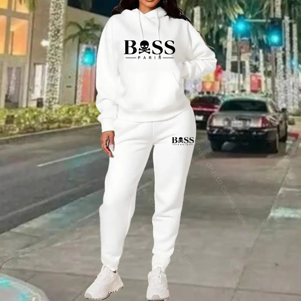 2026 New Women's Tracksuit Sweatshirt Sweatpant High Quality Outfits Suit Designer Luxury Autumn Winter Clothing Women Pants Set