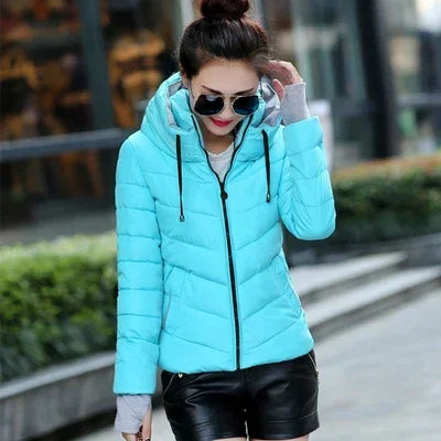 Cheap wholesale 2018 new winter  Hot selling women's fashion casual warm jacket female bisic coats T1192