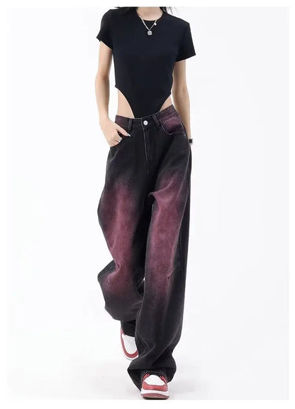 Autumn Jeans Women's Fashion Literary Trend Loose Washed Youth Fashion High Street Harajuku Women's Jeans