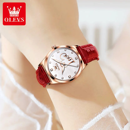OLEVS Brand Watch Heart Shaped Waterproof Women's Quartz Watch 5580