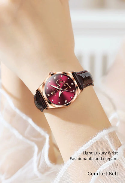 OLEVS Brand Watch Heart Shaped Waterproof Women's Quartz Watch 5580