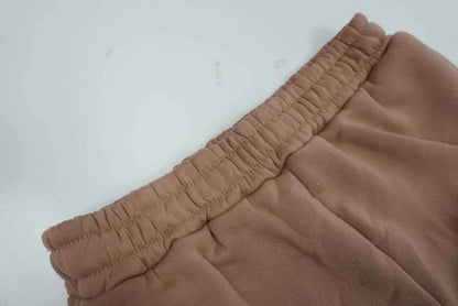 Autumn Winter Casual Thickened Sports Hooded Sweatshirt Trousers Suit Women's Fashion Loose Pocket Female Trousers 2 Pieces Set