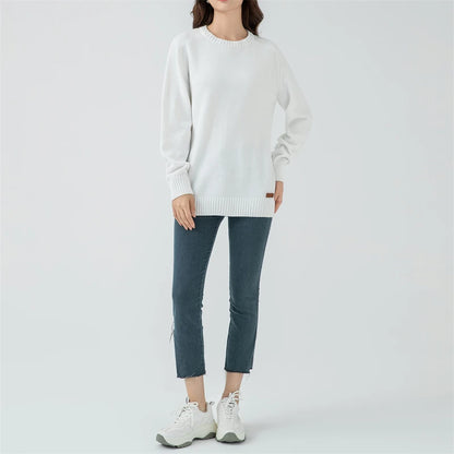 Chenille Sweater for Women O Neck Pullovers Ribbed Cuff Long Sleeve Knitted Tops Women Solid Sweater 2024 Cozy Sweaters Jumpers