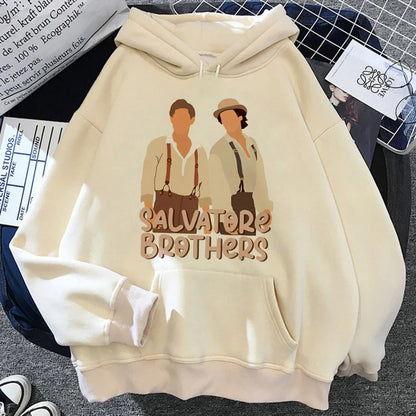 the Vampire Diaries hoodie Y2K funny athleisure comic soft fabric teen tracksuits hoddie casual wear comfortable anime