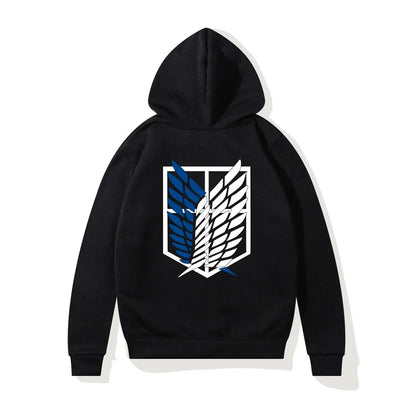 Anime Attack on Titan Printed Women Hoodies Fleece Hip Hop Casual Pullover 90s Tracksuit Unisex Streetwear Woman Hoody Clothes