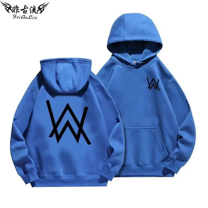 Alan Walker Hooded Sweater Electric Sound Men's Printing Coat Clothes Men's Loose Comfortable Top