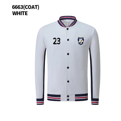 Wholesale Men Winter Tracksuits Custom Logo Stripe Soccer Tracksuit Personalized Training Casual Unisex Football Tracksuits 6663