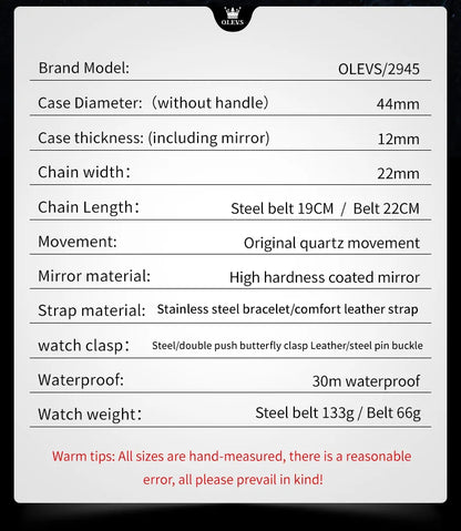 OLEVS Original Brand Men's Watches High Quality Stainless steel Waterproof Luminous Sports Date Watch for Man Reloj Hombre