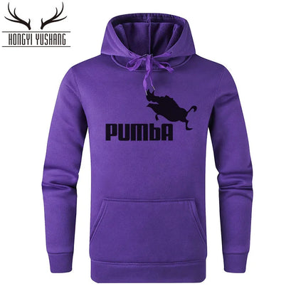 2023 Autumn/Winter Men's New Pumba Sports Print Hoodie Set Men's Fleece Sweater Casual Designer Sportswear Casual Pullover w13