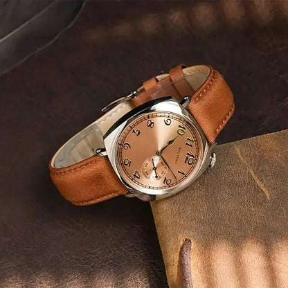 Baltany 1921 ST1701 Classic Men's Automatic Mechanical Watch Luxury Sapphire Vintage Leather Waterproof 5Bar Watch reloj hombre