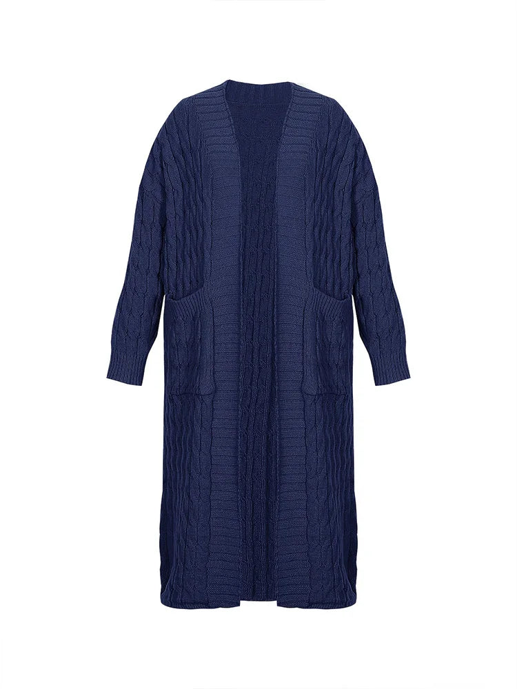 CozyFall Long Knit Cardigan