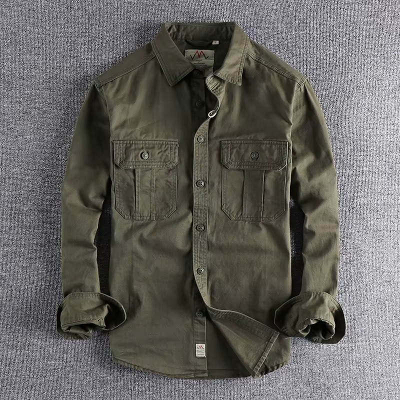 DUAL POCKET COTTON FIELD SHIRT