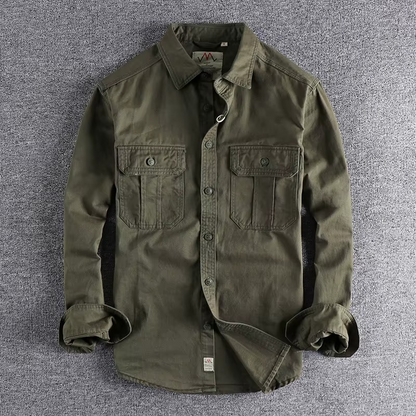 DUAL POCKET COTTON FIELD SHIRT