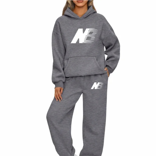 New Autumn Winter Women Tracksuit Hoodies + Pants 2Pcs Sets Suit Fashion Trend Jogging Clothing Sportswear Sweatshirts