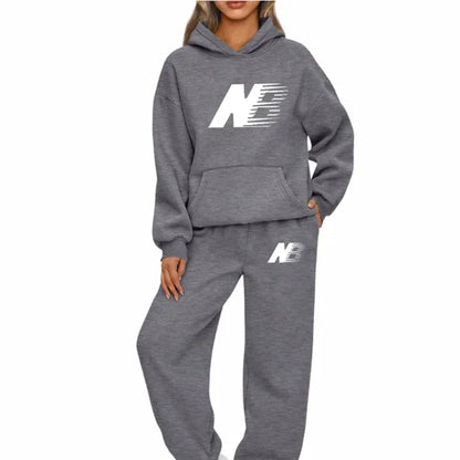 New Autumn Winter Women Tracksuit Hoodies + Pants 2Pcs Sets Suit Fashion Trend Jogging Clothing Sportswear Sweatshirts