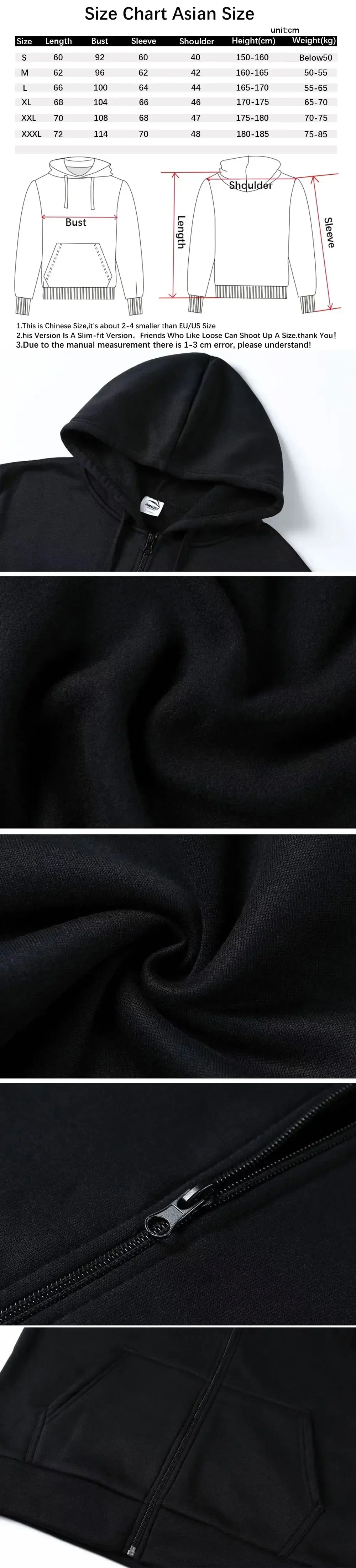 Korean Ateez Fin Wjll Album Concert 2024 Zipper Hoodie Men's Women Hip Hop Pullover Oversized Zip Up Sweatshirt Coats Streetwear