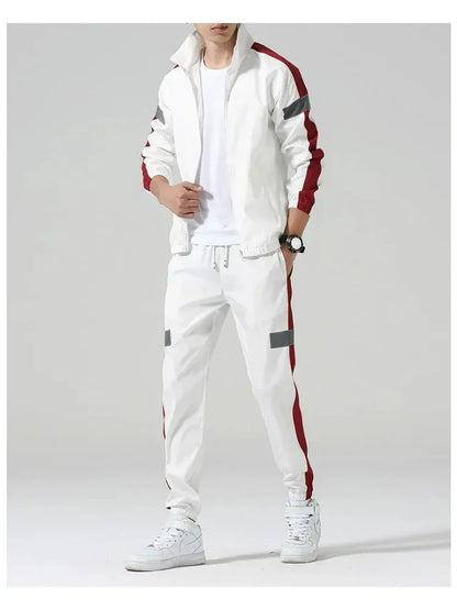 2Pcs Men Tracksuit Hoodie Tops Joggers Pants Tracksuit Set Male Running Jogging Sportswear Hooded Pants Mens Sweat Suit 2024