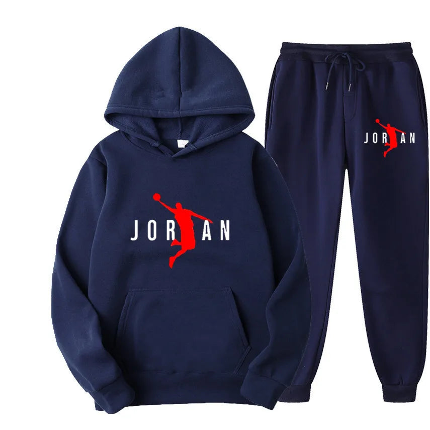 Basic Fleece Hoodies And Sweat Pants Set Men Jogger Set Wholesale Track Suit Sportswear Tracksuits Unisex Ensemble Jogging Homme