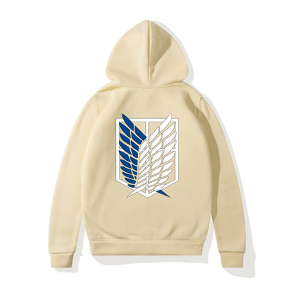 Anime Attack on Titan Printed Women Hoodies Fleece Hip Hop Casual Pullover 90s Tracksuit Unisex Streetwear Woman Hoody Clothes