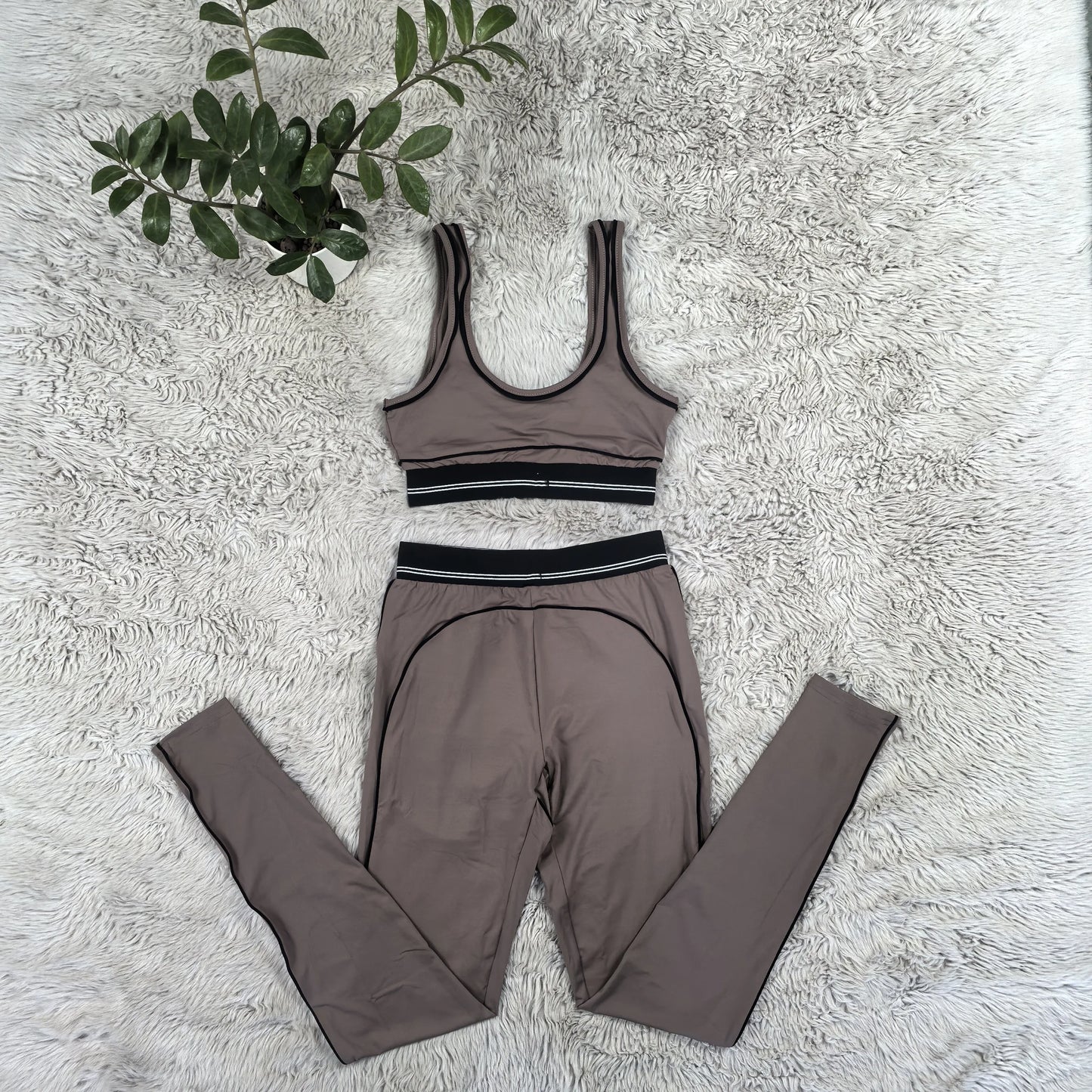 Summer And Spring New Sleeveless Tank Crop top Suits Tracksuits Women's Suits Fashion Pants Female Soild Yoga 2 Piece Sets 2025