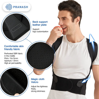 Adjustable Back Posture Corrector for Women and Men
