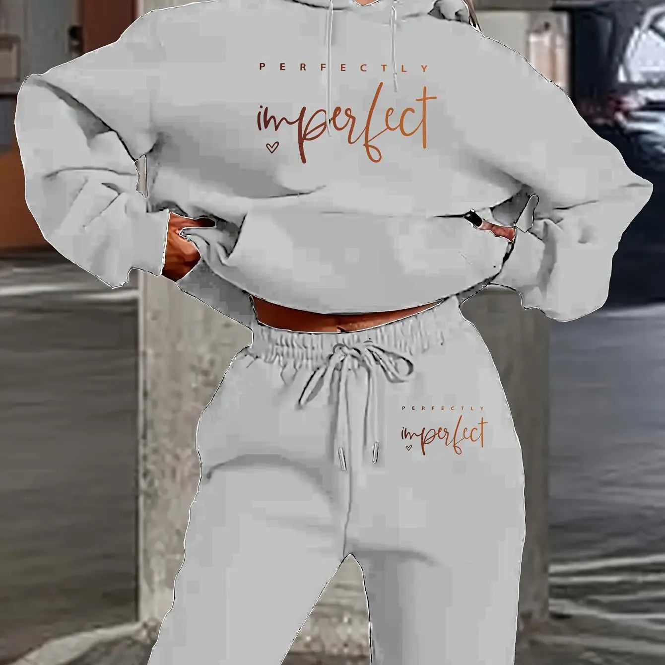 women Hoodies+sweatpant set Hip Hop Street Casual Printed Hoodie Oversize Loose New Sweatshirts Autumn Warm Fleece Clothing
