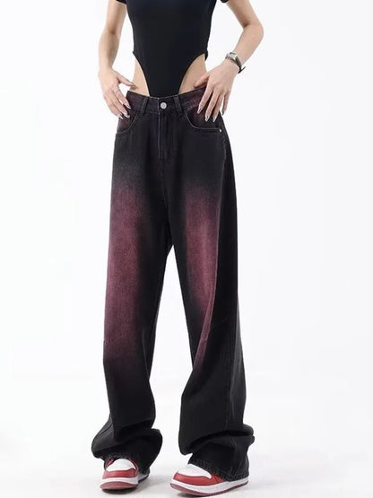 Autumn Jeans Women's Fashion Literary Trend Loose Washed Youth Fashion High Street Harajuku Women's Jeans