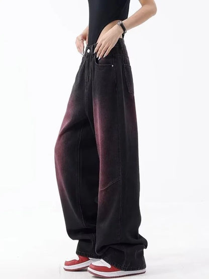 Autumn Jeans Women's Fashion Literary Trend Loose Washed Youth Fashion High Street Harajuku Women's Jeans