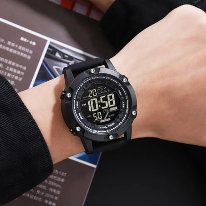 SKMEI 1762 Mens Digital Movement LED Light Countdown Wristwatch Clock relogio masculino 10Bar Waterproof Swimming Sport Watches