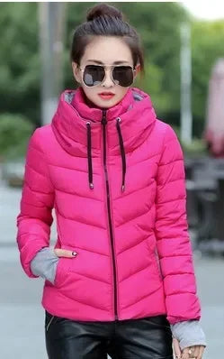 Cheap wholesale 2018 new winter  Hot selling women's fashion casual warm jacket female bisic coats T1192