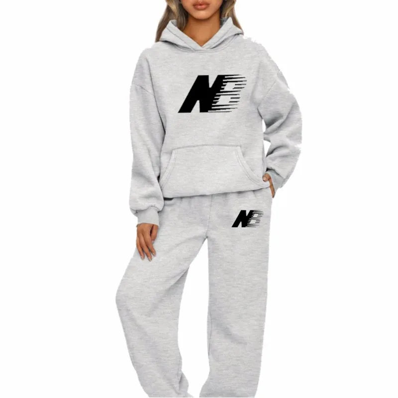 New Autumn Winter Women Tracksuit Hoodies + Pants 2Pcs Sets Suit Fashion Trend Jogging Clothing Sportswear Sweatshirts