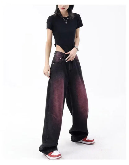 Autumn Jeans Women's Fashion Literary Trend Loose Washed Youth Fashion High Street Harajuku Women's Jeans